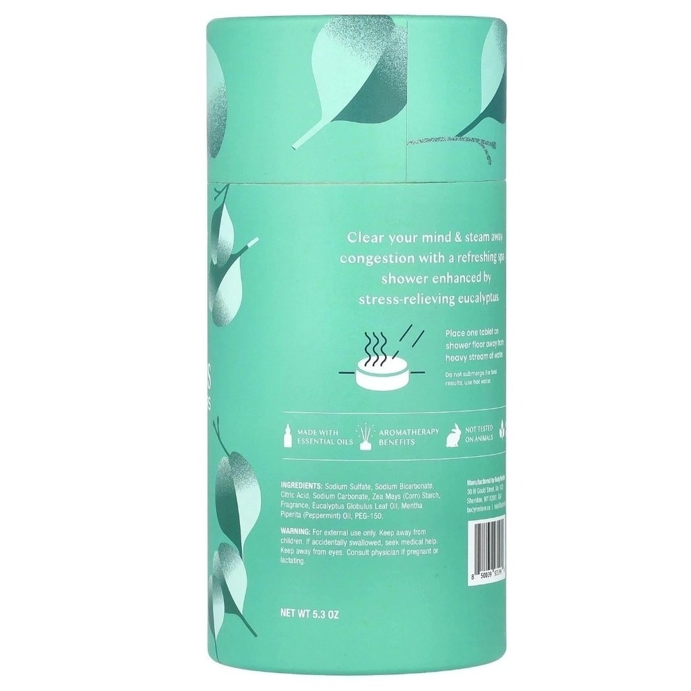 Body Restore Shower Steamers with 100% Natural Essential Oil Eucalyptus & Mint 6 - Picture 3 of 5